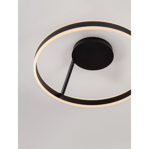 Nova Luce BIANCO Geïntegreerde LED-plafondlamp, halfverzonken, zandkleurig zwart, Triac dimbaar, 40W, 2580lm, 2700-3000-4000K kleurtemperatuur.