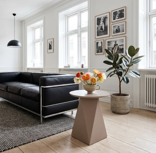 Furnhouse ronde salontafel Aura - Mokkamousse - Ø 50 cm