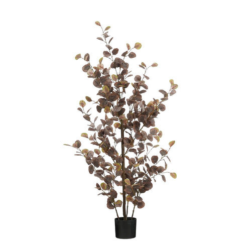 Mica Decorations Eucalyptus Kunstplant in Bloempot - H150 x  Ø30 cm - Brons