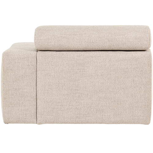 WOOOD 1-zits element bank arm rechts Novi - Polyester - Naturel - 86x109x113