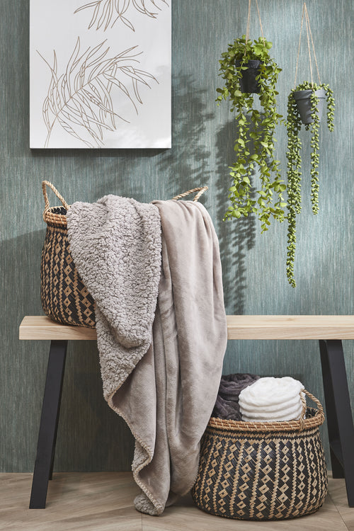 Mica Decorations Plano Bank - L92 x B31 x H46 cm - Vurenhout - Lichtbruin - vtwonen shop