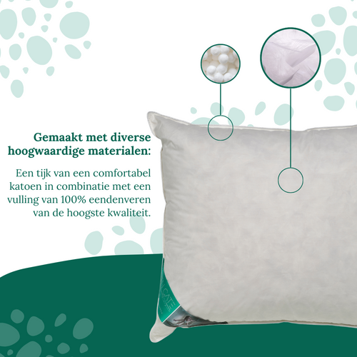 Ten Cate hoofdkussen - 100% eendenveren - 60x70 - vtwonen shop