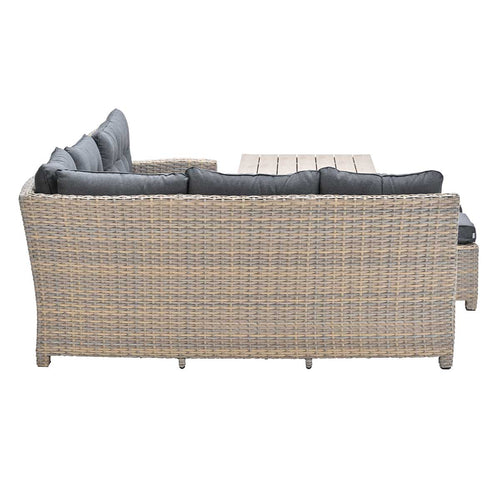 Seagull lounge-diningset - 5-dlg. - links - vintage willow- zwart