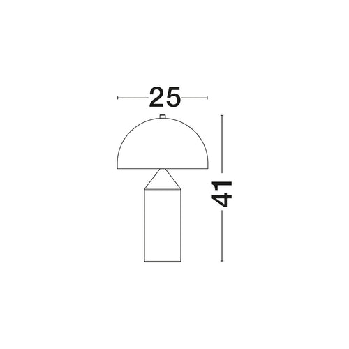 Nova Luce BOLT Geïntegreerde LED-tafellamp matzwart E27 1x12W