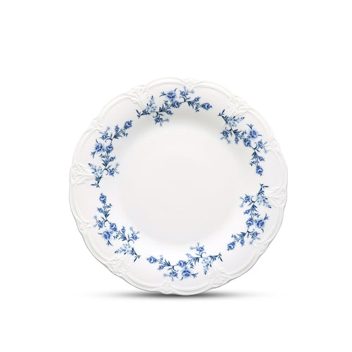 Bonbistro - Plat bord 32cm blue flower Retro - Set van 2