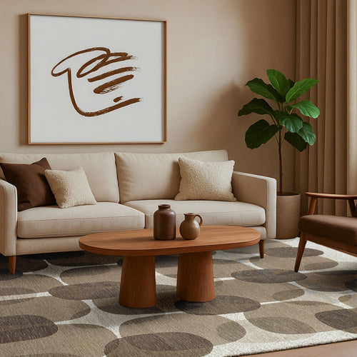 Lola&Moi vloerkleed Easther - zilver - 170x240cm