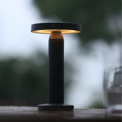 Lighto | Tafellamp zwart solar voor buiten | Oplaadbaar | Werkt op zonne-energie - vtwonen shop