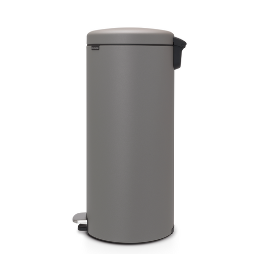 Brabantia NewIcon Pedaalemmer, 30 liter, kunststof binnenemmer - Mineral Concrete Grey