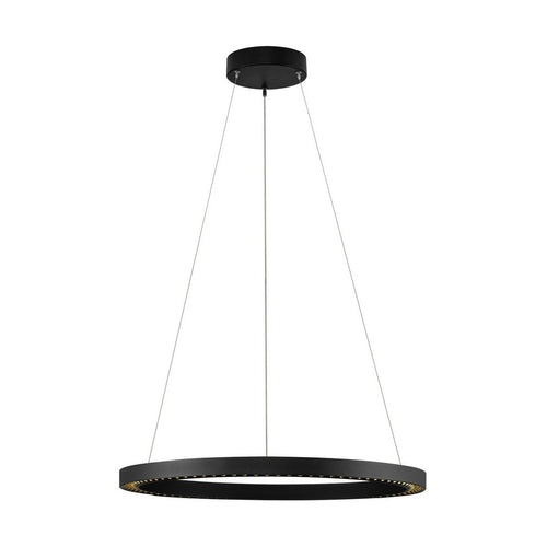 Nova Luce DEOS Geïntegreerde LED-hanglamp voor plafond, zandkleurig zwart, Triac dimbaar, 27W, 2083lm, 3000K