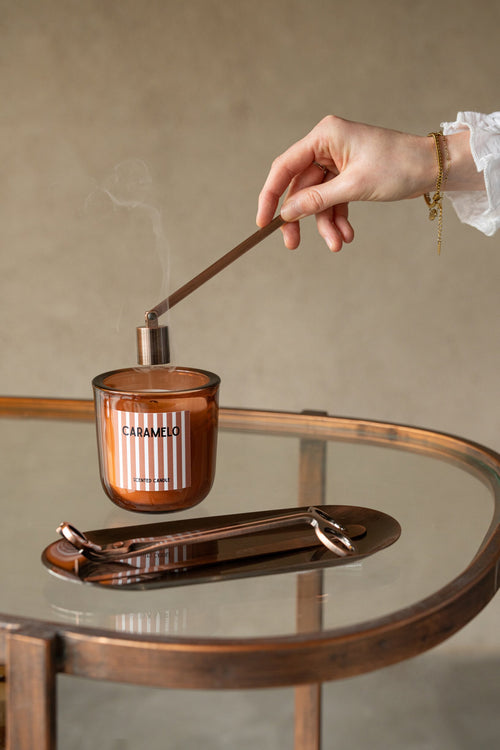 J-Line kaarsendief Candle Kit - ijzer - koper
