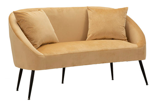 Mauro Ferretti loveseat - 137x69x79 cm - zwart/bruin