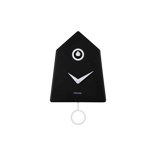 Karlsson wandklok Grafico Cuckoo - zwart - 7.4x21.5x35.5cm
