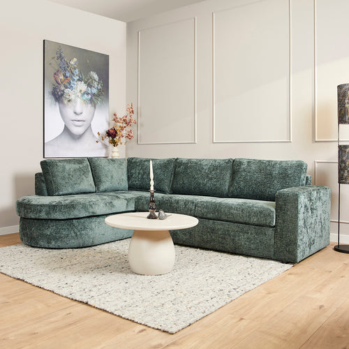 MySofa Bank Alma Groen 2,5-zits + Divan Links - vtwonen shop