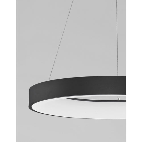 Merano Bancroft 60cm geïntegreerde led-plafondlamp Sandy zwart aluminium LED 50W 3250Lm 3000K