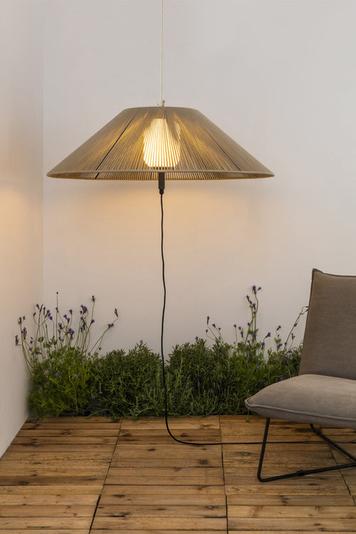 Faro Saigon Out C100 Grijs, Beige Draagbare en Hanglamp Gat Cap IP65