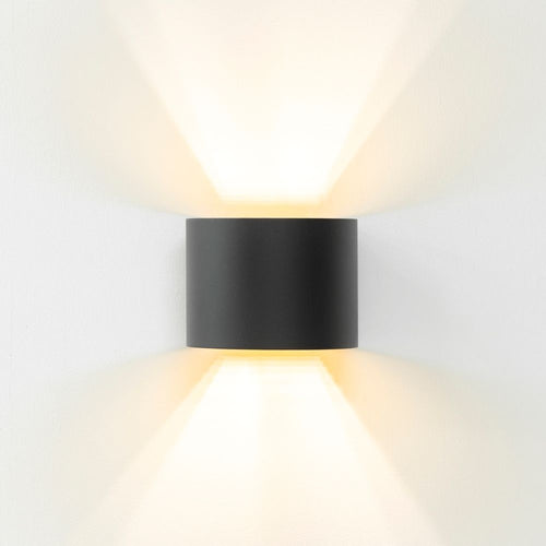 Artdelight wandlamp Gyro - 1 lichts - 11.2  x 9.7   cm - zwart goud
