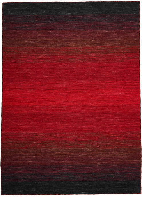 Vloerkleed MOMO Rugs Panorama Kelim Black Red 60x90 cm