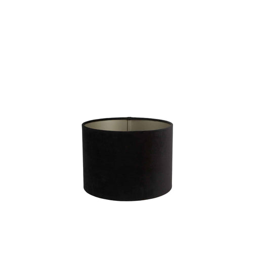 Light & Living lampenkap Velours - zwart - Ø25cm