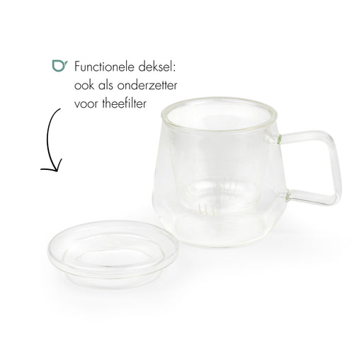 Bredemeijer -Tea for one Livorno glas transparant 290ml
