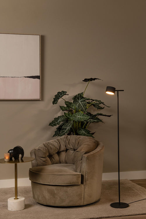 Lucide vloerlamp GIAN - Geïntegreerde LED - Zwart