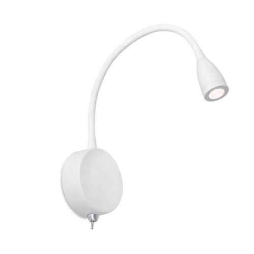 Faro Loke - LED Indoor Wandlamp Leeslamp Wit