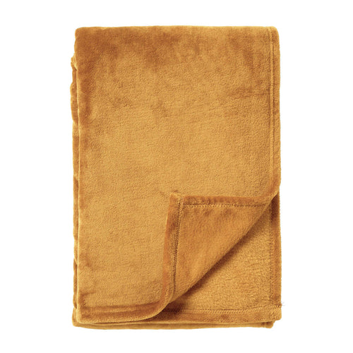 Dutch Decor - VOORDEELSET - 3-delig - Zaya & Harvey - 2 sierkussens 45x45 cm - 1 plaid 150x200 cm - geel