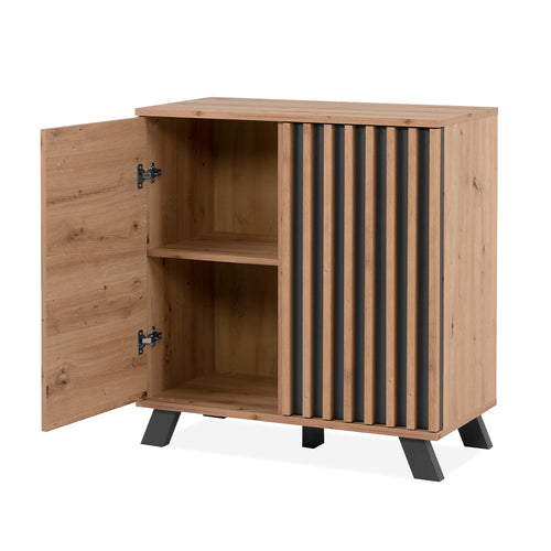 Calicosy - LUBLIN Dressoir 2 deuren - Licht hout - 40x80x85 cm