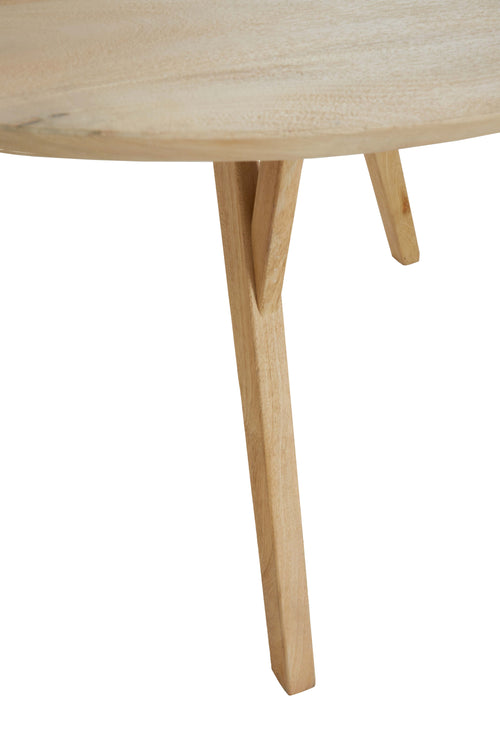 Light & Living eettafel QUENZA - Ø120x76cm - bruin