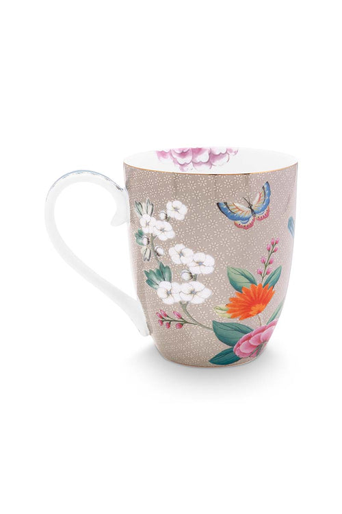 Pip Studio Blushing Birds Mokken - Servies - Set van 4 Kopjes - Khaki - 450ml - vtwonen shop