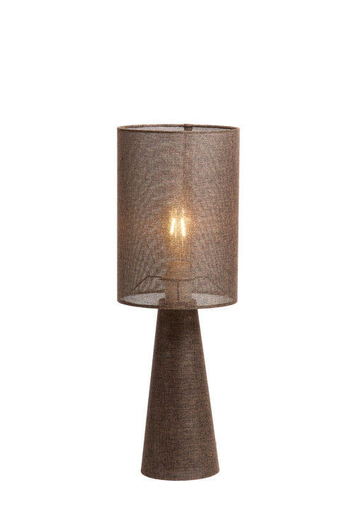 Light & Living tafellamp MICKY - Ø20x58cm - bruin