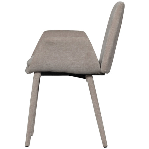 vtwonen eetkamerstoelen Curve - Polyester - Zand - Set van 2 - vtwonen shop