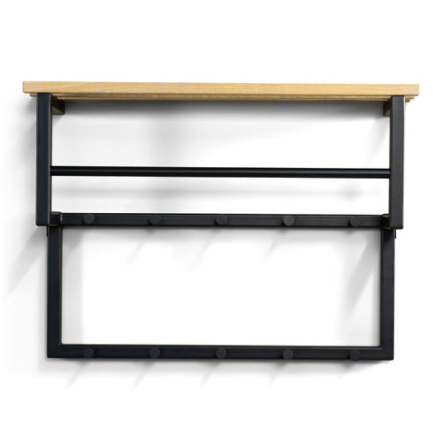 Spinder Design kapstok Rizzoli XS - Zwart / Eiken - 10 haken - vtwonen shop