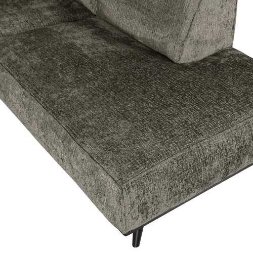 WOOOD hoekbank rechts Statement - Polyester - Frost - 77x274x210