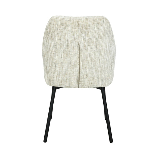 Livingfurn eetkamerstoel Tess - beige - set van 2 - 63x48x83