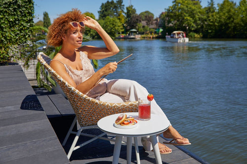 Hartman Bijzettafel Sophie Studio - Wit Aluminium - 45x45x45cm - vtwonen shop