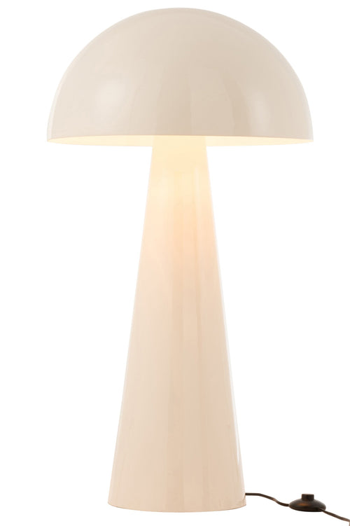 J-Line lamp Paddenstoel - metaal - wit - extra large
