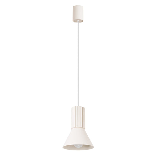 Sollux Lighting Hanglamp ESTRIA 1 beige - 14x14x120cm