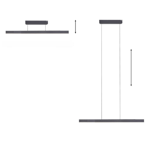 Neuhaus PURE hanglamp e-Lift - 3 lichts - 200  x 240   cm - zwart