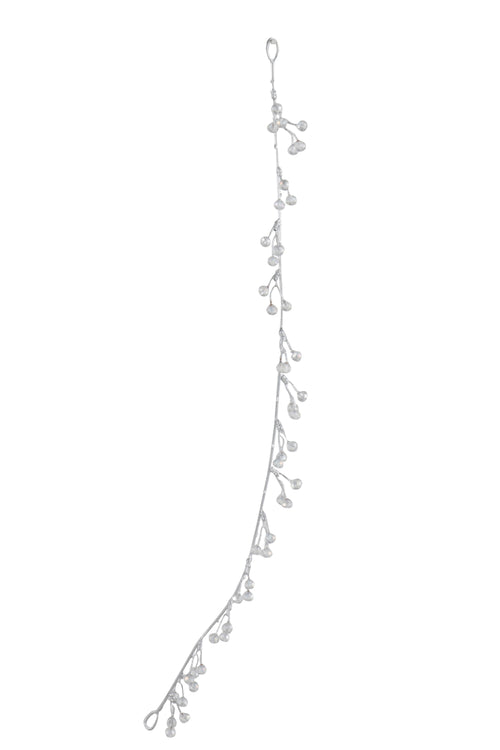 J-Line slinger Parels - kunststof - klaar/zilver - 2 stuks - vtwonen shop