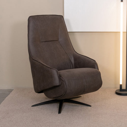 LABEL51 Fauteuil Odense Elektrisch - Antraciet - Draaibaar