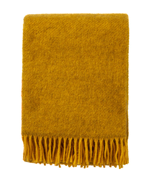 Klippan 100% wollen deken - Gotland - geel- 130x200cm - vtwonen shop