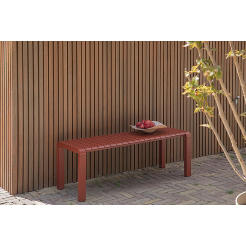 Zuiver Vondel Tuinbank 129,5x45 cm Rood