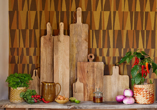 Mica Decorations Capri Serveerplank - L76 x B15 cm - 100% FSC Mangohout - Bruin - vtwonen shop