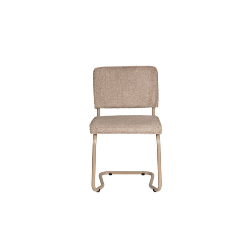 Zuiver Ridge Kink Soft Eetkamerstoelen Beige - Set van 2