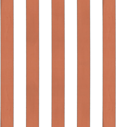 Sanders & Sanders behang strepen terracotta en wit - 53 cm x 10.05 m - 640720