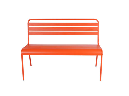 MaximaVida metalen tuinbank Max 120 cm oranje
