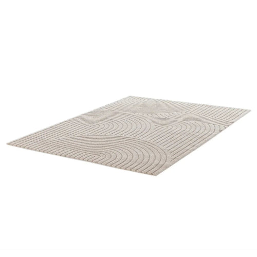 AFK Living vloerkleed Groove - reliëfeffect - beige - 80 x 150 cm