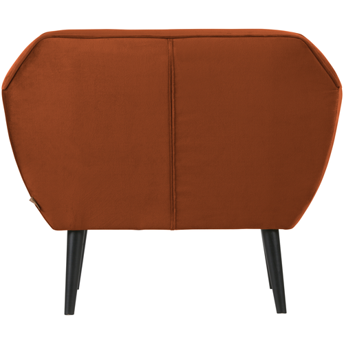 WOOOD fauteuil Rocco - Velvet - Roest - 75x92x81 - vtwonen shop