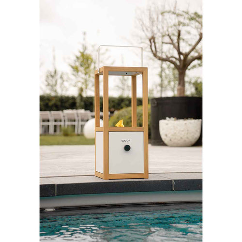 Cosi Fires - Cosiscoop Urban white - gaslantaarn - 20 x 20 x H 49,3 cm - vtwonen shop