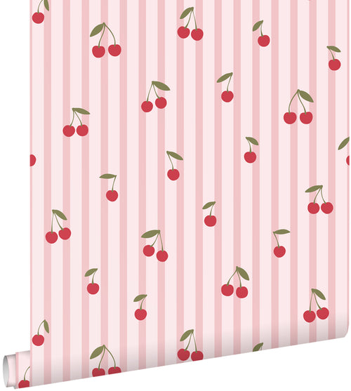 ESTAhome behang kersen roze - 50 x 900 cm - 131653 - vtwonen shop